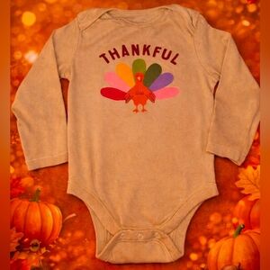 Old Navy Thankful Turkey Baby Onesie